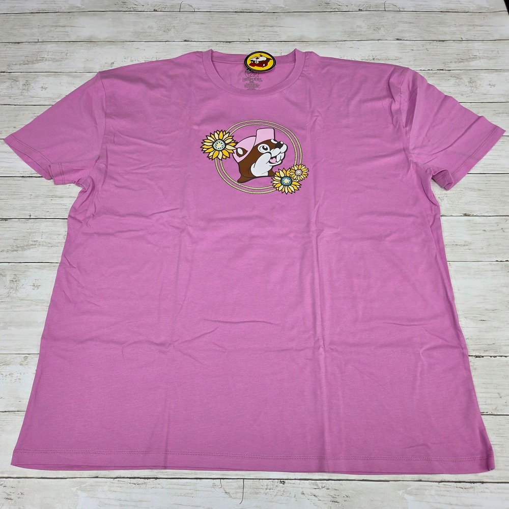Buc-ee's T-Shirt Women 3X Pink Cowgirl Boot Graphic Short Sleeve Cotton Tee